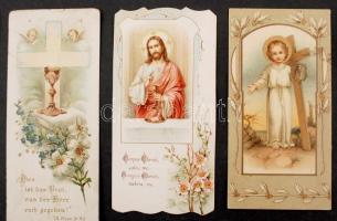 cca 1910-30 Vegyes litho szentképek, 15db különböző méretben és minőségben, 7x3cm és 13x6cm