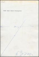 cca 1960 Magasfeszültség, Czakó László fotóriporter feliratozott vintage fotója, 24x17 cm