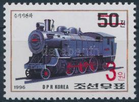 Vasút bélyeg felülnyomással, Train stamp with overprint