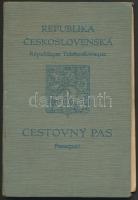 1937 Fényképes csehszlovák útlevél bejegyzésekkel