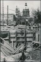 cca 1975 Villamos járatok, 14x9 cm és 17x23 cm