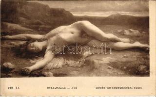 Abel / Erotic nude art postcard s: Bellanger