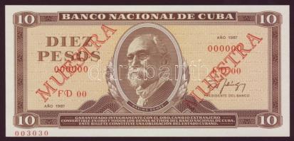 Kuba 1987. 10P "SPECIMEN 000" T:I