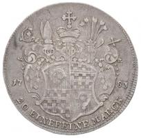 Német Államok / Eischstätt 1783. 1/2 Tallér Ag "Johann Anton III. von Zehmen" (13,62g) T:2...