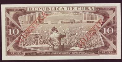 Kuba 1987. 10P "SPECIMEN 000" T:I