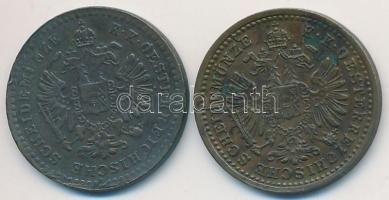 1858B 5/10kr Cu + Ausztria 1885. 5/10kr Cu T:2-,2