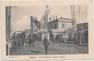 Messina, Viale S. Martino, Casa S. Marco / sreet, house (wet damage)