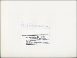 1964 Kodály Zoltán (1882-1967) a Hazafias Népfront III. kongresszusán, feliratozott fotó, 18x24 cm