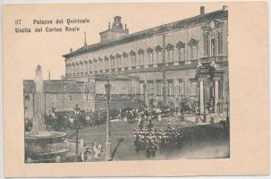 Rome, Roma; Palazzo del Quirinale, Uscita del Corteo Reale / Royal Procession, palace (EB)