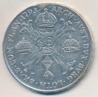 Osztrák Németalföld 1795H Koronatallér "II. Ferenc" vésve (29,27g) T:3 ph., forrasztásnyom...