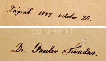 1847 Pauler Tivadar (1816-1886) jogász "A magyar államjog tana az ország alaptörvényei körül&qu...