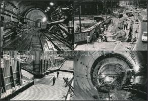 1975-1977 Budapest, Felszabadulás tér(Ferenciek tere) a felszínen és a mélyben, metró- és aluljáró é...