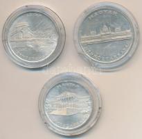 1956. 10Ft + 20Ft + 25Ft Ag "10 éves a Forint" sor T:1-,2
Adamo EM4, EM5, EM6