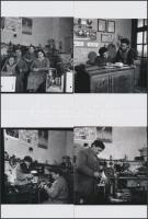 cca 1960 Kecskemét, Stein Lajos elektroműszerész, lakatos műhelyében készült fotósorozat, Medgyesi L...