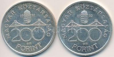 1992. 200Ft Ag "MNB" (2x)" T:2
