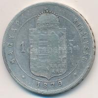 1879KB 1Ft Ag "Ferenc József / Középcímer" T:2-,3
Adamo M15