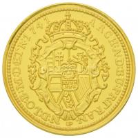 DN "1741. Dukát Mária Terézia" Au (0.585) és Ag (0.415) utánveret dísztokban, tanúsítvánny...