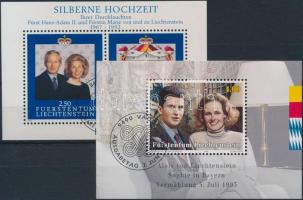 1992-1993 Hercegi pár 2 klf blokk, 1992-1993 Royal Couple pair 2 blocks