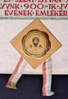 1938 Emléklap az Eucharisztikus Kongresszusra, kis szakadással, 33x22cm