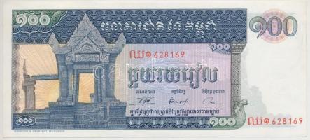 Kambodzsa 1963-1972. 100R T:I- Cambodia 1963-1972. 100 Riel C:Au Krause 12.a