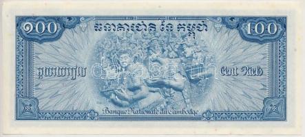 Kambodzsa 1956-1972. 100R T:I- Cambodia 1956-1972. 100 Riel C:Au Krause 13.a