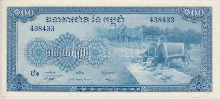 Kambodzsa 1956-1972. 100R T:I- Cambodia 1956-1972. 100 Riel C:Au
Krause 13.a