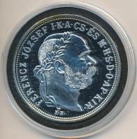 DN "Osztrák-Magyar Monarchia pénzei utánveretben - 1908KB 5 Korona" ezüstözött Cu-Ni emlék...