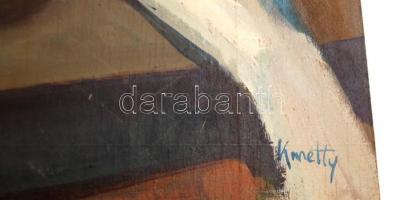 Kmetty jelzéssel: Gyümölcs csendélet. Olaj, falemez, 34×50 cm