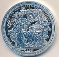 DN Osztrák-Magyar Monarchia pénzei utánveretben - 1880. 2 Gulden ezüstözött Cu-Ni emlékérem COPY beütéssel, tanúsítvánnyal (38mm) T:PP