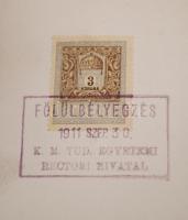 1911 A magyar királyi tudományegyetem orvosi diplomája, latin nyelven, pergamen, fatokos függőpecsét...