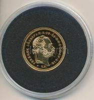 DN "Osztrák-Magyar Monarchia pénzei utánveretben - 1870KB 1 Dukát" aranyozott Cu-Ni emléké...