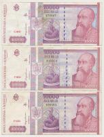 Románia 1966. 1l (2x) + 1966. 10L + 1952. 10L + 1991-1993. 1000L (2xklf.) + 1994. 10.000L (4x) T: II...