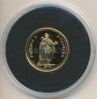 DN "Osztrák-Magyar Monarchia pénzei utánveretben - 1869. 1 Dukát" aranyozott Cu-Ni emlékér...