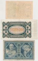 Németország 1915-1933. 10db-os (klf.) vegyes bankjegy és szükségpénz tétel, közte 1923. 1.000.000M é...