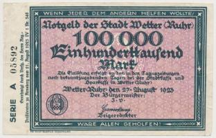 Németország 1915-1933. 10db-os (klf.) vegyes bankjegy és szükségpénz tétel, közte 1923. 1.000.000M é...