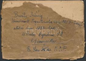 1907 Buchta Mihály egykori MÁV-altiszt kivándorolt Argentínába, onnan küldte haza ezt a képet, felir...