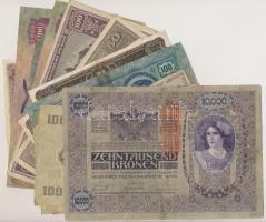 1849-1945. 22db-os vegyes korona és pengő tétel, közte 1849. 15kr és 1944. 50P "Vöröshadsereg P...