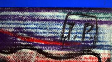 JP jelzéssel: Arcok. Vegyes technika,  karton, üvegezett keretben, 68×48 cm