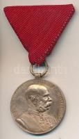 1898. Jubileumi Emlékérem Fegyveres Erő Számára / Signum memoriae (AVSTR) Br kitüntetés mellszalaggal (34mm) T:2 Hungary 1898. Commemorative Jubilee Medal for the Armed Forces decoration with ribbon (34mm) C:XF  NMK 249. var.