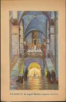 Ahol Jézus járt; kiadja a Szentföld Magyarországi Biztosi Hivatal - 20 db beragasztott képeslap Holl...