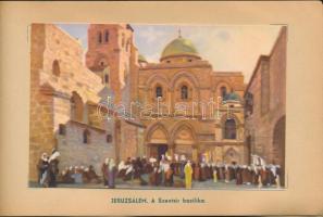 Ahol Jézus járt; kiadja a Szentföld Magyarországi Biztosi Hivatal - 20 db beragasztott képeslap Holl...