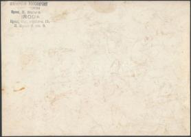 1942 Magyarországi Betegápolók és Ápolónők Országos Egyesületének igazgatósága, pecséttel jelzett vi...