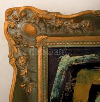 Bohumil Samuel Kečíř  (1904-1987): Maszk. Olaj, karton, jelzett, keretben, 50×40 cm