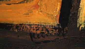 Bohumil Samuel Kečíř  (1904-1987): Maszk. Olaj, karton, jelzett, keretben, 50×40 cm