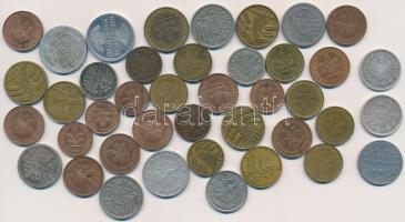 Német Birodalom 1905A-1911A 1/2M Ag (2x) + 39db vegyes fémpénz, közte Keleti Főparancsnokság 1916J 1...