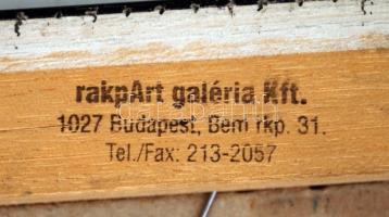 Bohumil Samuel Kečíř  (1904-1987): Fagylaltos csendélet. Olaj, karton, jelzett, keretben, 50×40 cm