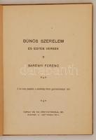 Barényi Ferenc: Bűnös szerelem és egyéb versek. Budapest, 1911, Várnay és fia könyvnyomdája.  Egészv...