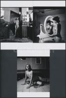 cca 1984 Vendégváró, finoman erotikus fényképek, 6 db korabeli negatívról készült modern nagyítás, 1...