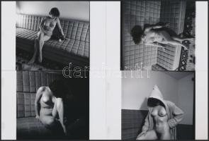 cca 1980 Szieszta, finoman erotikus fényképek, 8 db korabeli negatívról készült modern nagyítás, 15x...