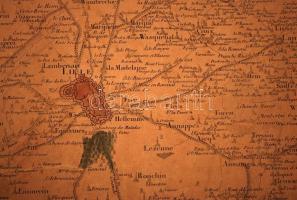 1777 Ferraris, Joseph de (1726-1814): Carte chorographique des Pays-Bas autrichiens, Osztrák Németal...